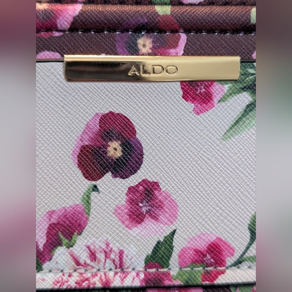 Aldo Floral Wallet with Pink and Purple Blooms - Picture 5 of 5